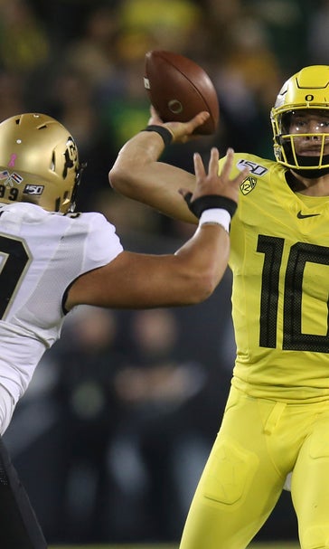 Herbert has 2 TDs in No. 13 Oregon's 45-3 win over Colorado